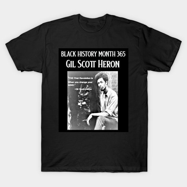 Gil Scott-Heron: The Inner Revolution T-Shirt by Black Expressions